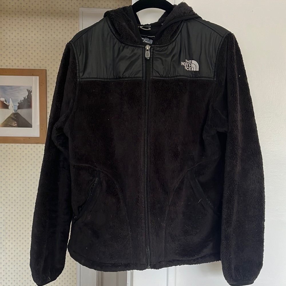 North face black zip up
